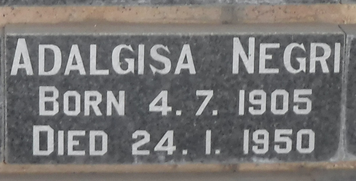 NEGRI Adalgisa 1905-1950