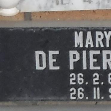 PIERRES Mary, De 1963-1997