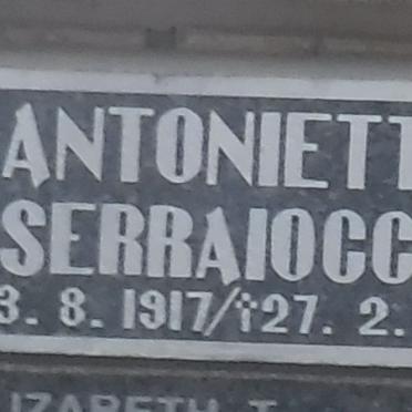 SERRAIACCO Antonietta 1917-2005