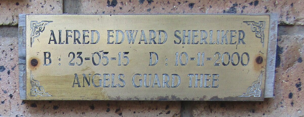 SHERLIKER Alfred Edward 1915-2000