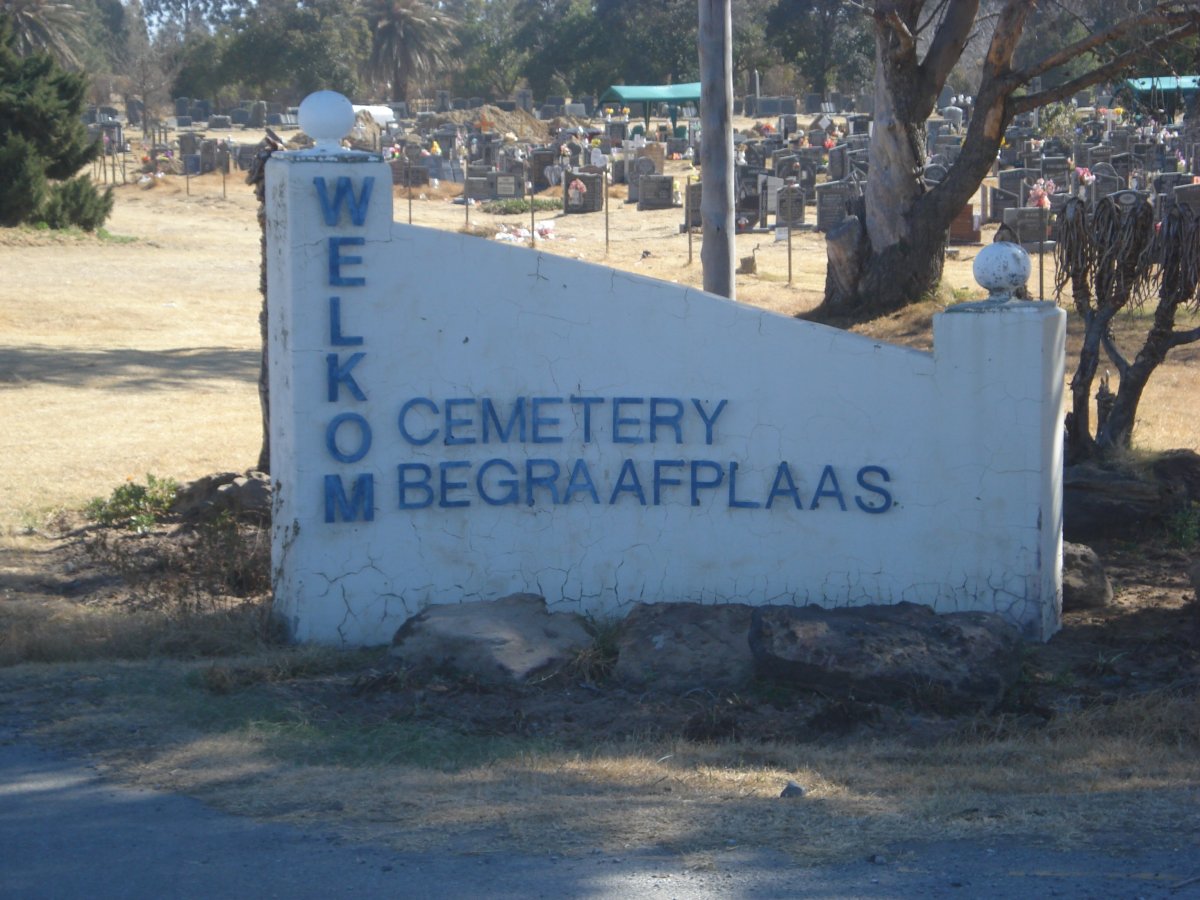 1. Entrance of Welkom Cemetery