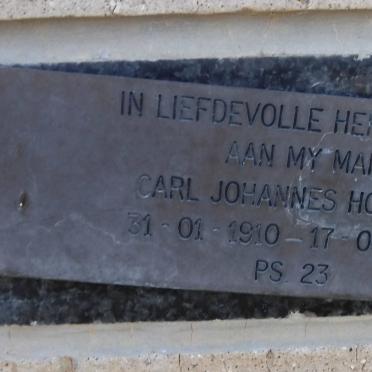 HOFFMAN Carl Johannes 1910-1991