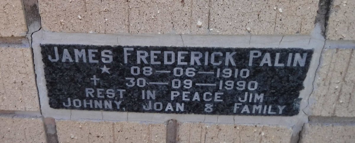 PALIN James Frederick 1910-1990