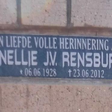 RENSBURG Nellie, J.v. 1928-2012