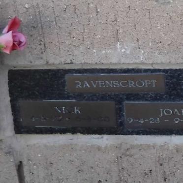 RAVENSCROFT Nick 192?-2000 &amp; Joan 1928-2000