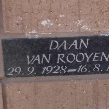 ROOYEN Daan, van 1928-1999