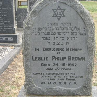 BROWN Leslie Philip -1957