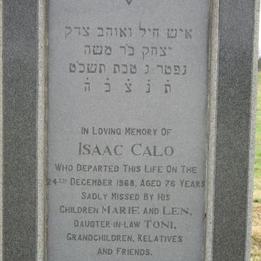 CALO Isaac -1968
