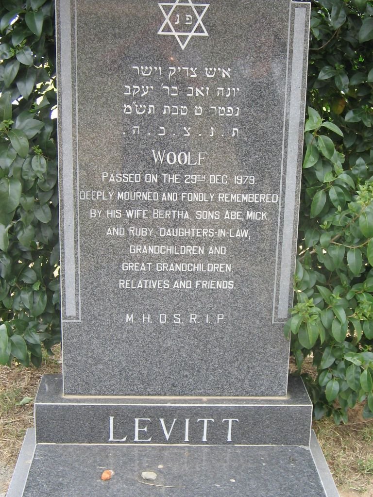 LEVITT Woolf -1979