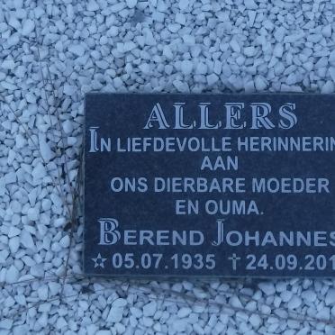 ALLERS Daniel Jacobus 1938-1993 &amp; Berend Johannes 1935-2010 :: ALLERS Barend Daniel Johannes Jacobus 1971-2009