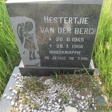 BERGH Hestertjie, van der 1965-1966
