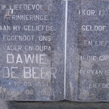 BEER Dawie, de 1934-2000