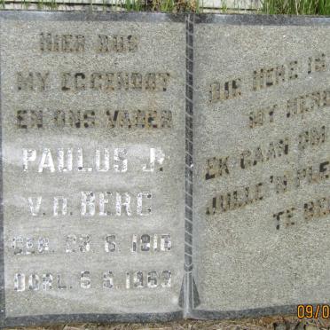 BERG Paulus J., v.d. 1916-1963
