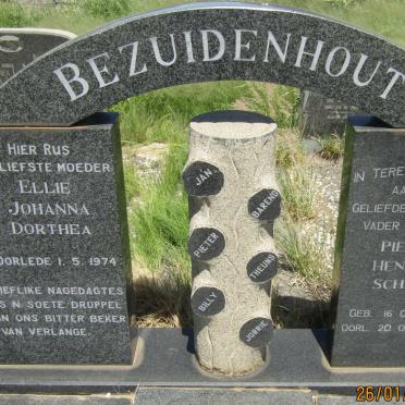 BEZUIDENHOUT Pieter Hendrik Schalk 1891-1964 &amp; Ellie Johanna Dorthea -1974