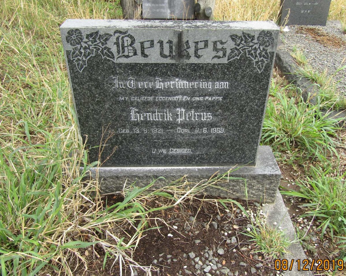 BEUKES Hendrik Petrus 1921-1969