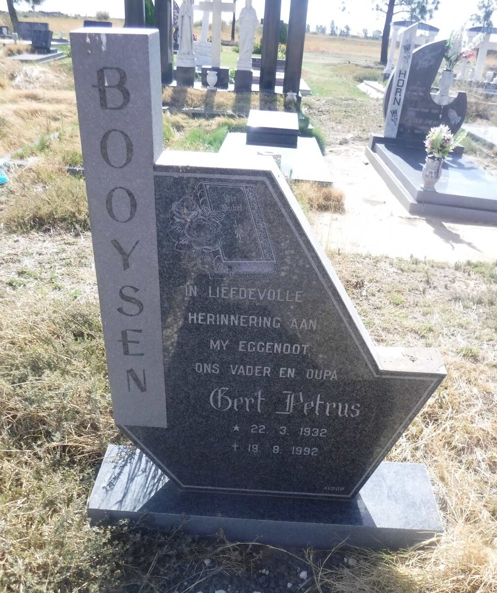 BOOYSEN Gert Petrus 1932-1992