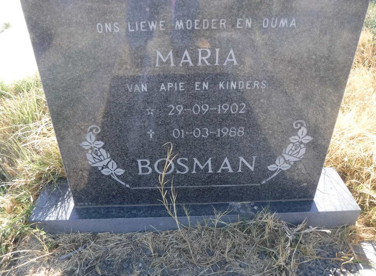 BOSMAN Maria 1902-1988