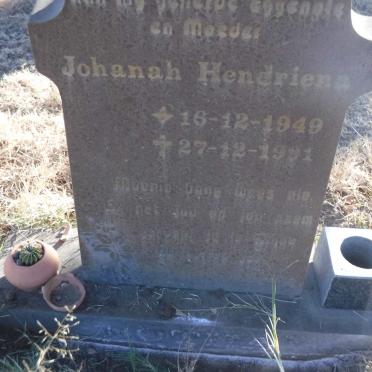 BOTHA Johanah Hendriena 1949-1991