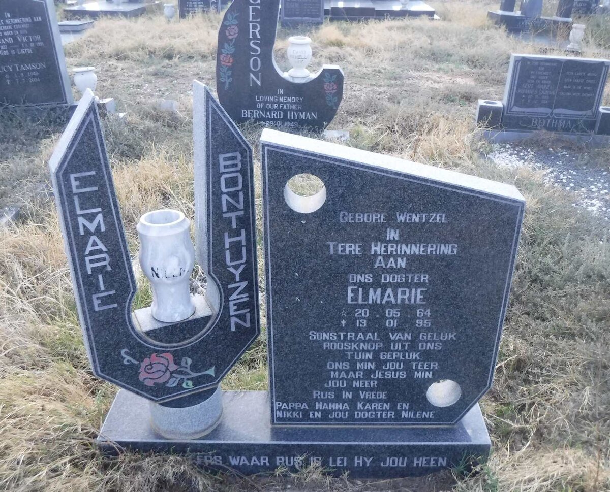 BONTHUYZEN Elmarie nee WENTZEL 1964-1995