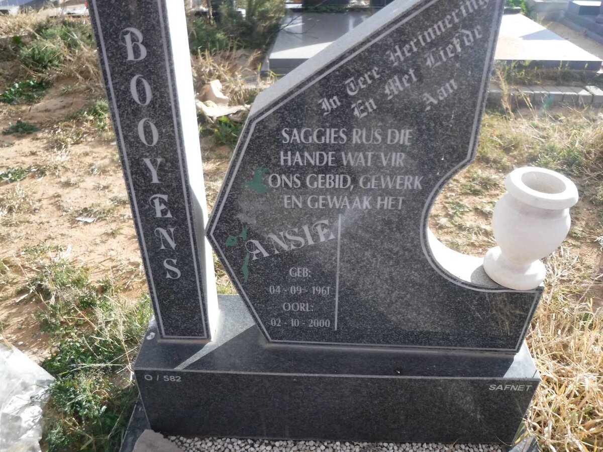 BOOYENS Ansie 1961-2000