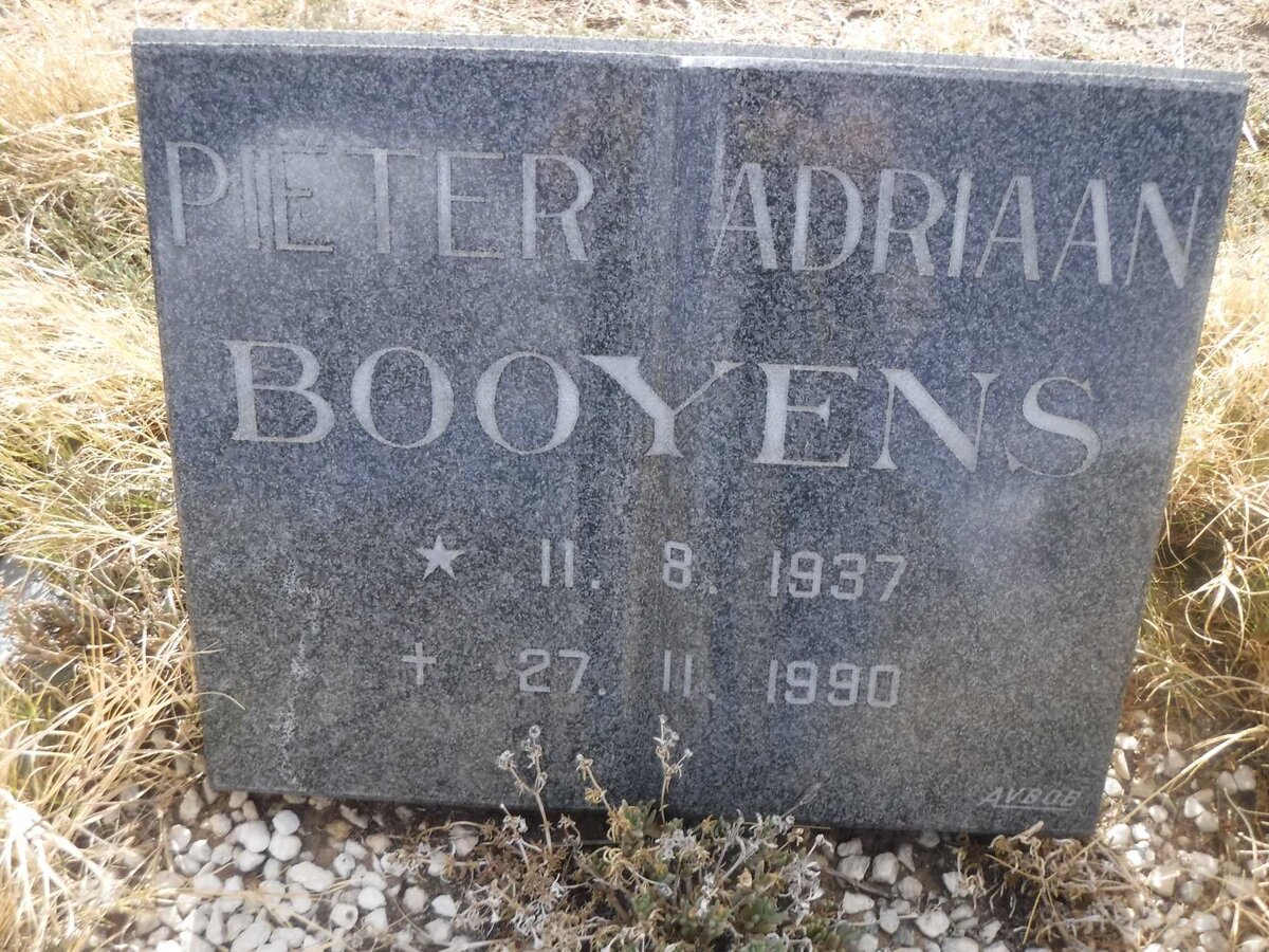 BOOYENS Pieter Adriaan 1937-1990