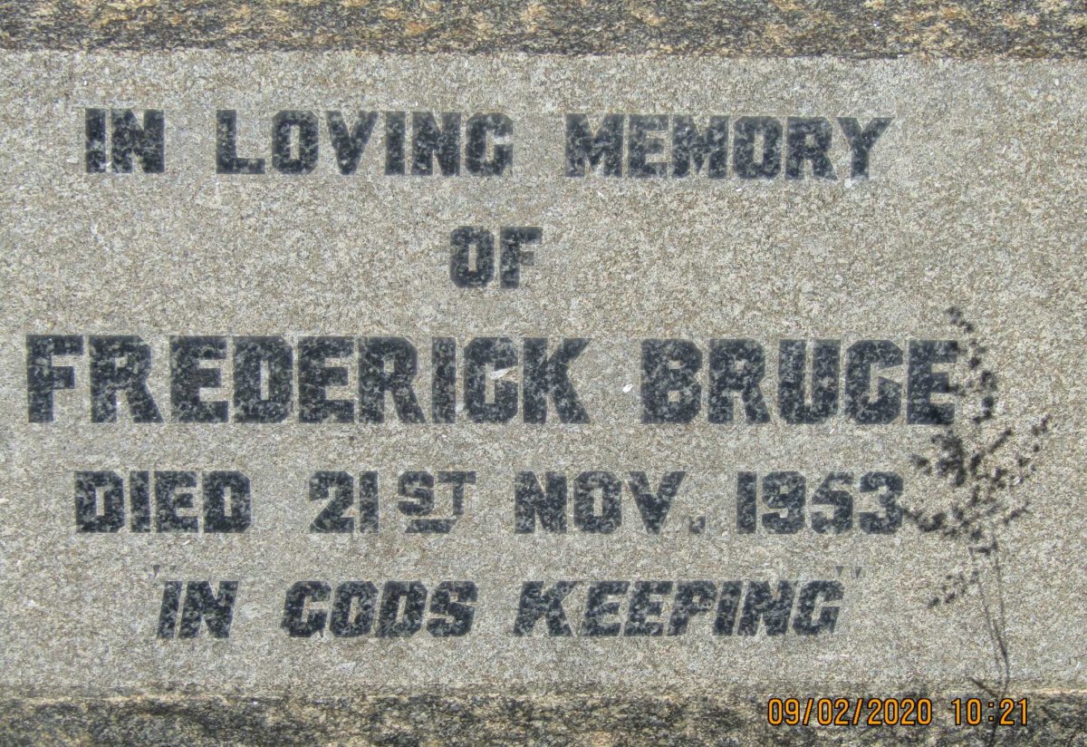 BRUCE Frederick -1953