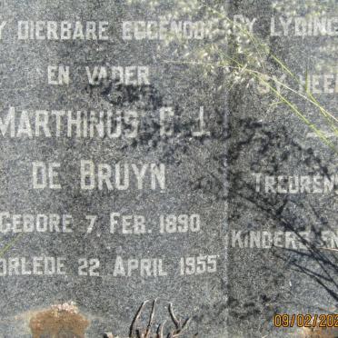 BRUYN Marthinus C.J., de 1890-1955