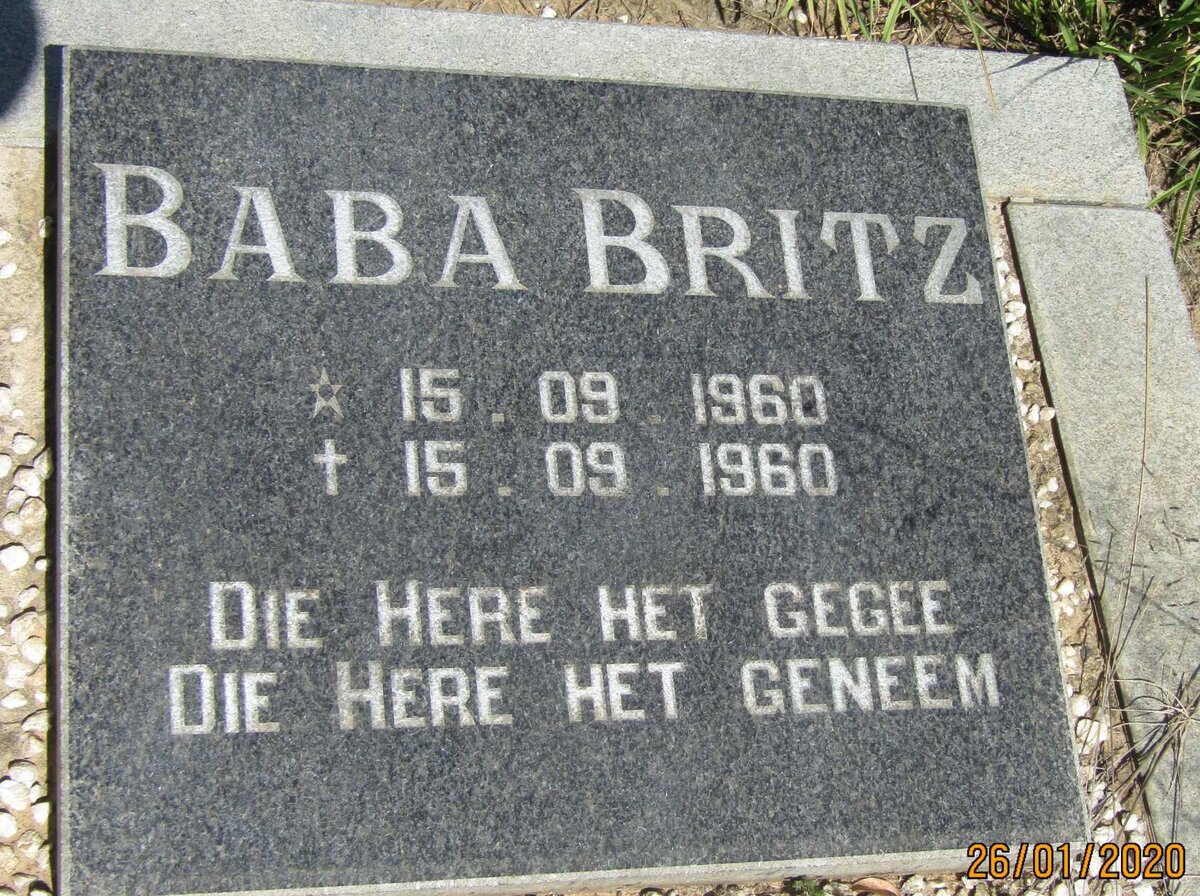 BRITZ Baba 1960-1960