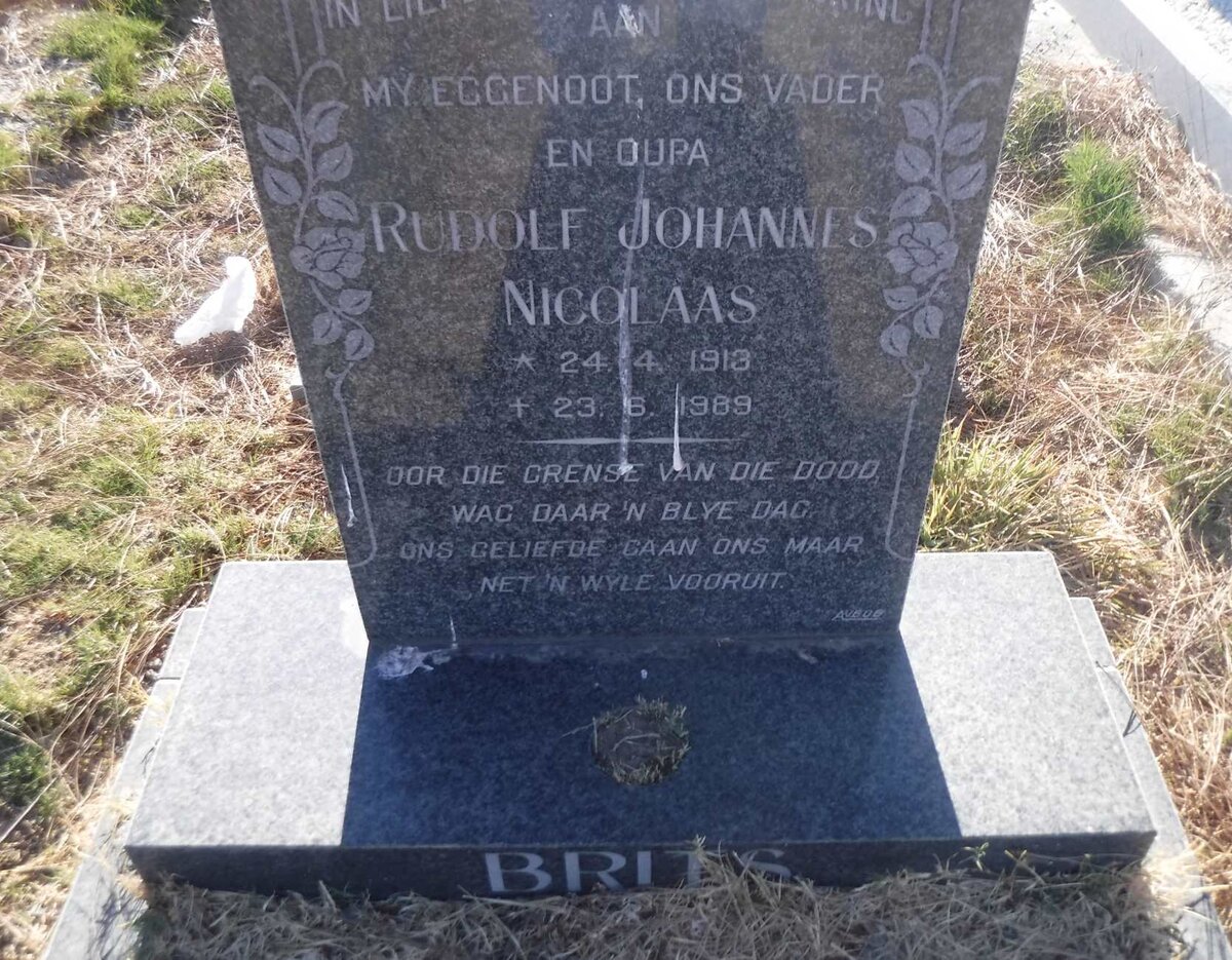 BRITS Rudolf Johannes Nicolaas 1913-1989