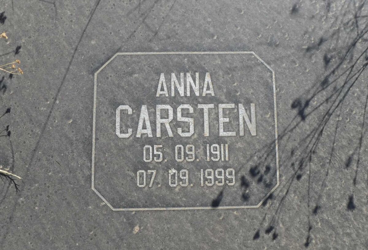 CARSTEN Anna 1911-1999