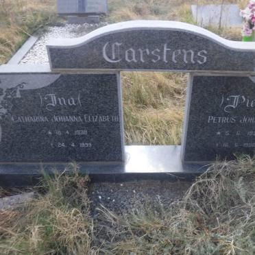 CARSTENS Petrus Johannes 1936-1990 &amp; Catharina Johanna Elizabeth 1936-1999