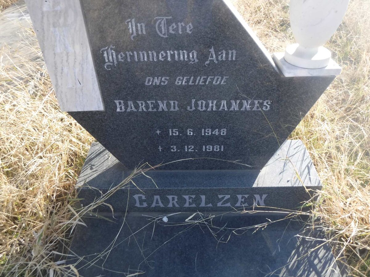 CARELZEN Barend Johannes 1948-1981