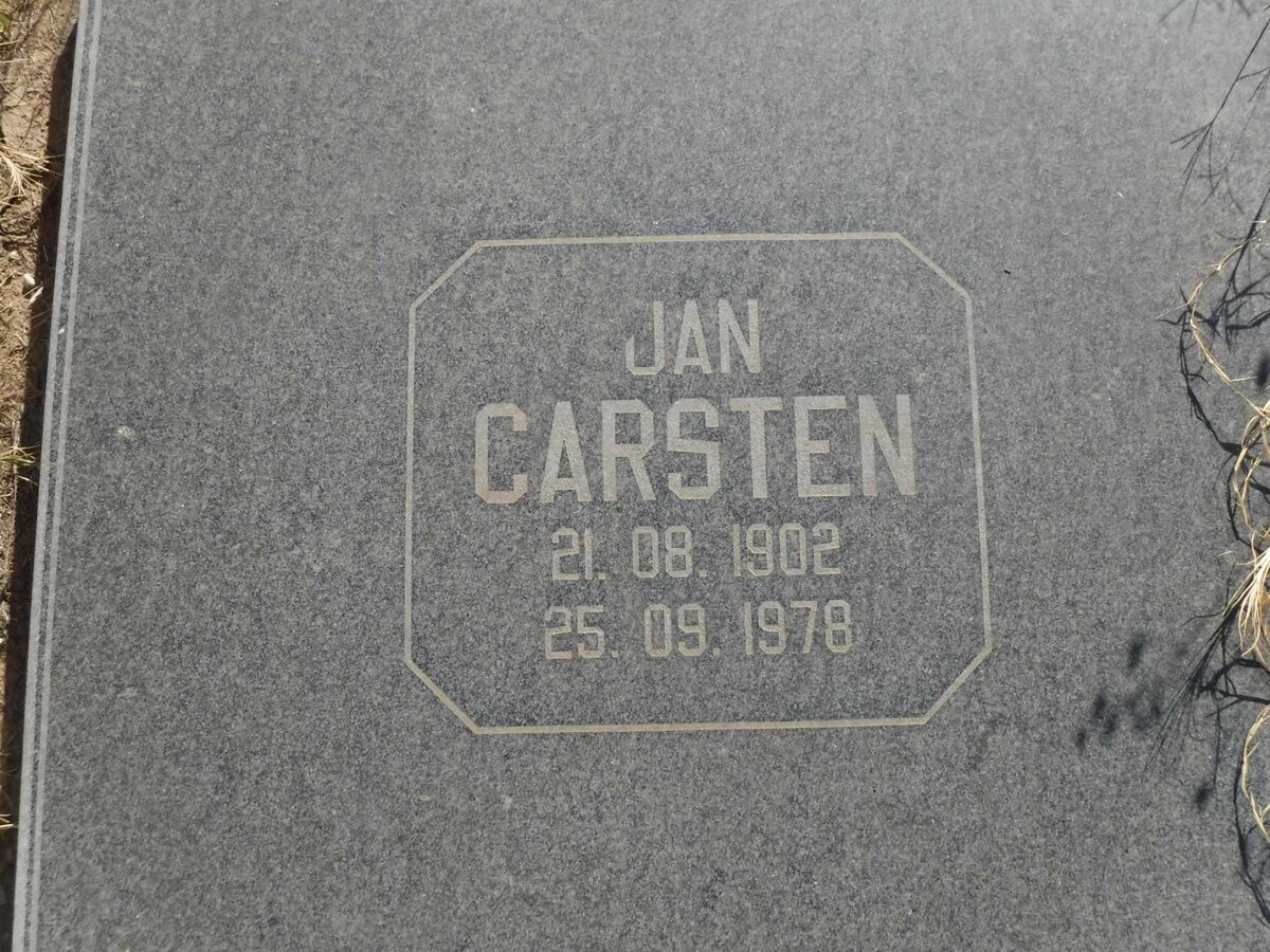 CARSTEN Jan 1902-1978