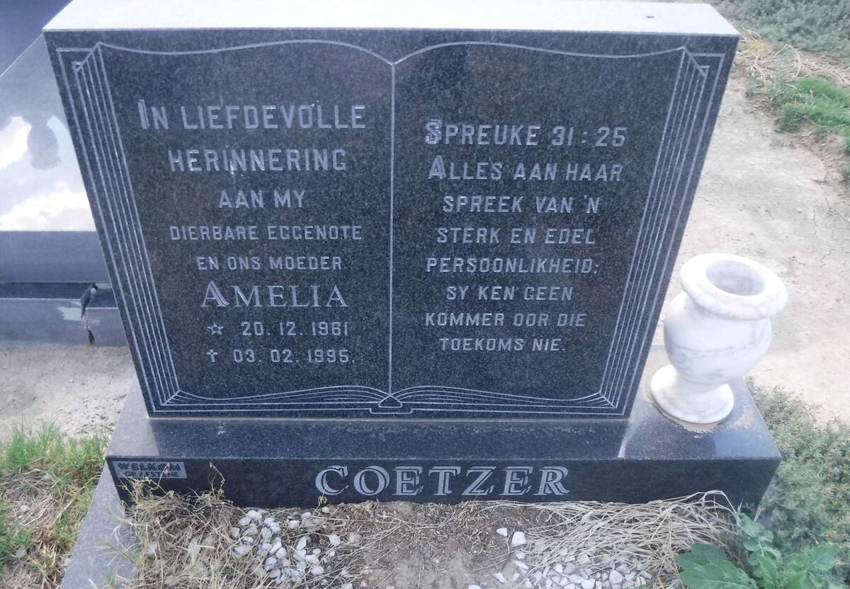 COETZER Amelia 1961-1995