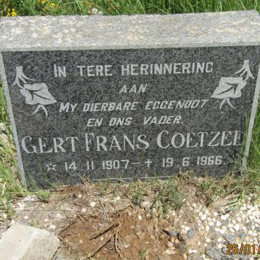 COETZEE Gert Frans 1907-1966