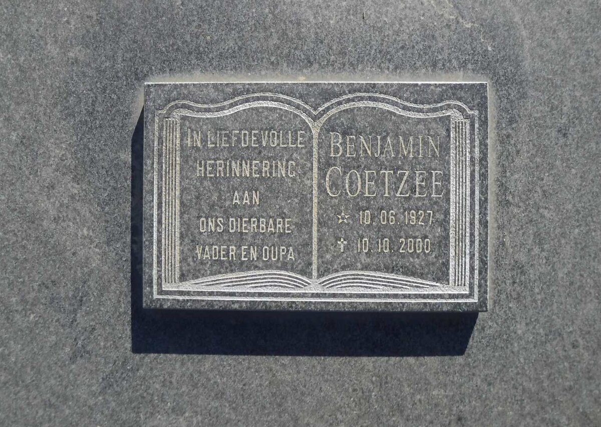 COETZEE Benjamin 1927-2000