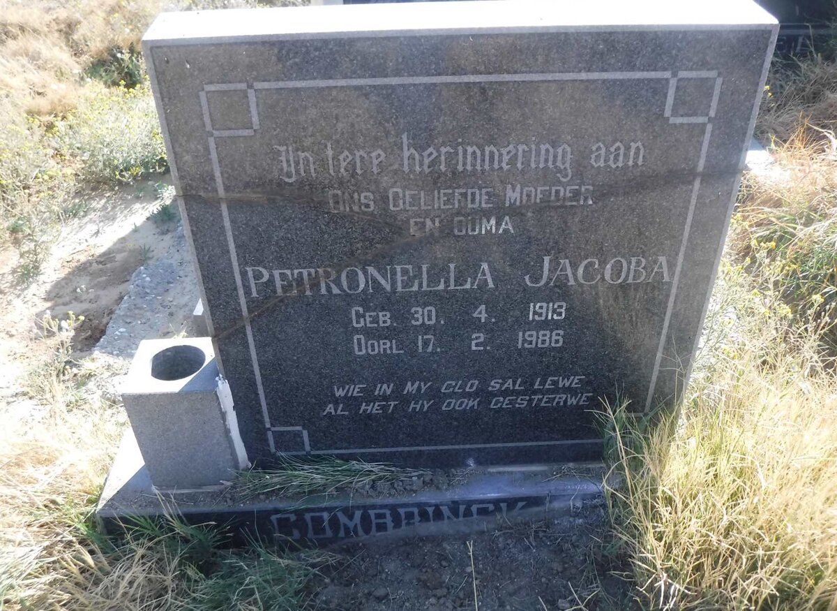 COMBRINCK Petronella Jacoba 1913-1986