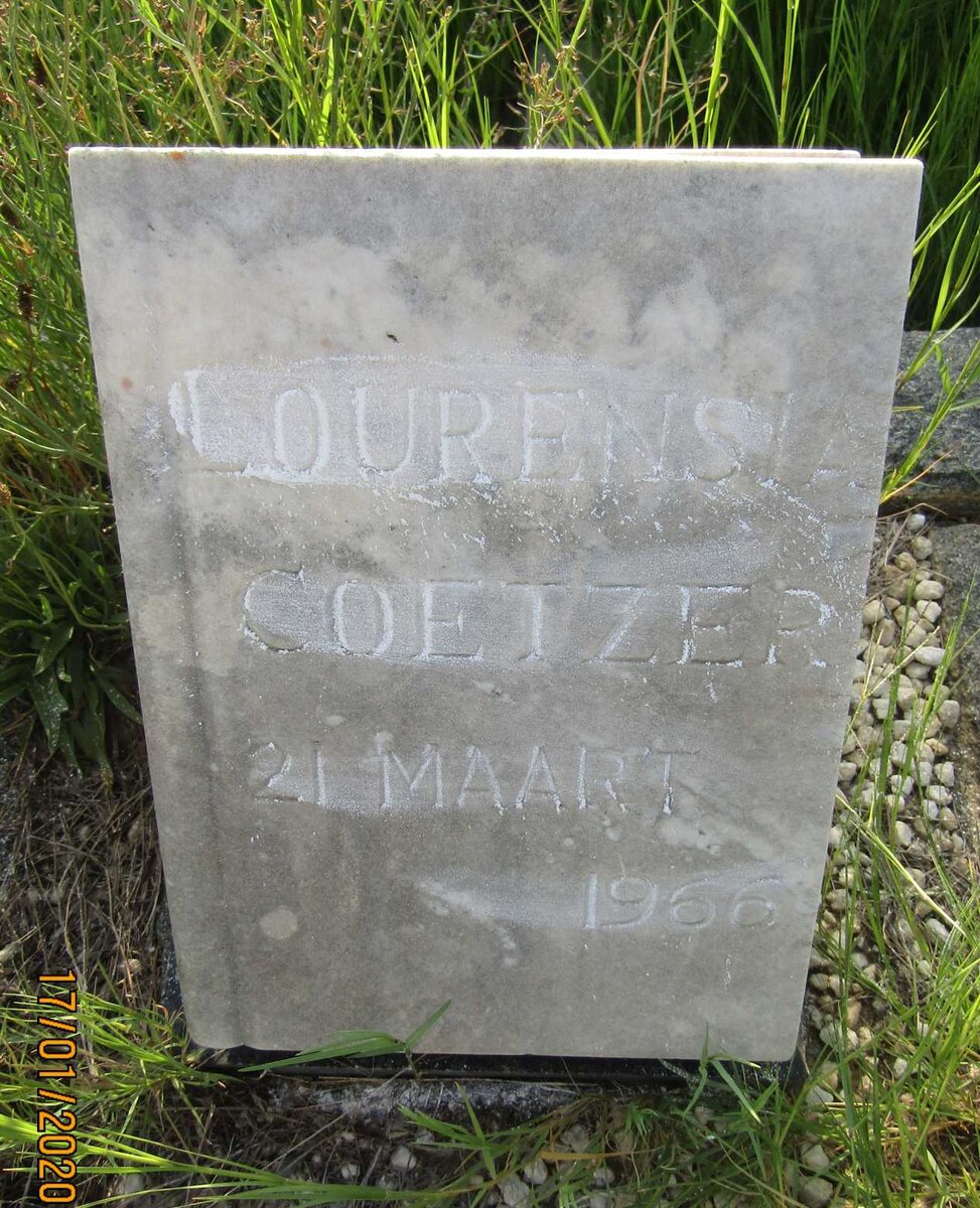 COETZER Lourensia 1966-1966