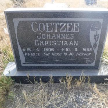 COETZEE Johannes Christiaan 1906-1983