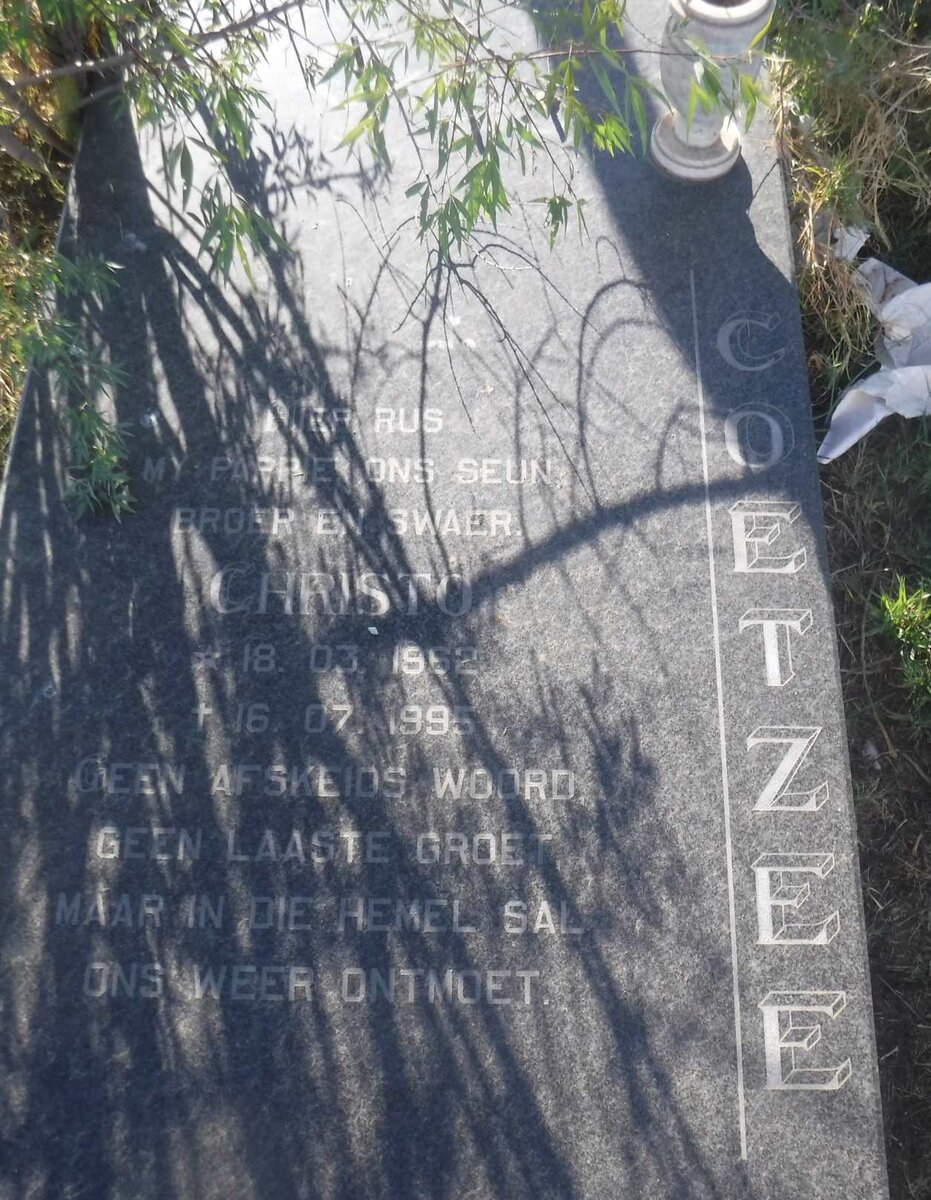 COETZEE Christo 1962-1995