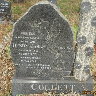 COLLETT Henry James 1925-1972
