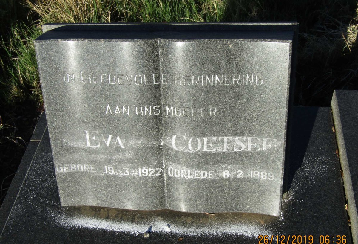 COETSEE Eva 1922-1989