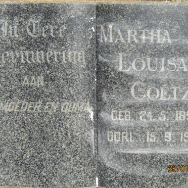 COETZEE Martha Louisa 1894-1965