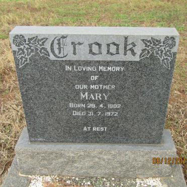 CROOK Mary 1902-1972