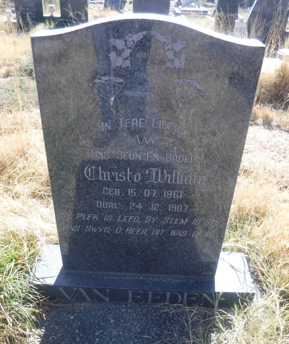 EEDEN Christo William, van 1961-1987