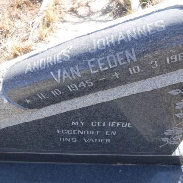 EEDEN Andries Johannes, van 1945-1985
