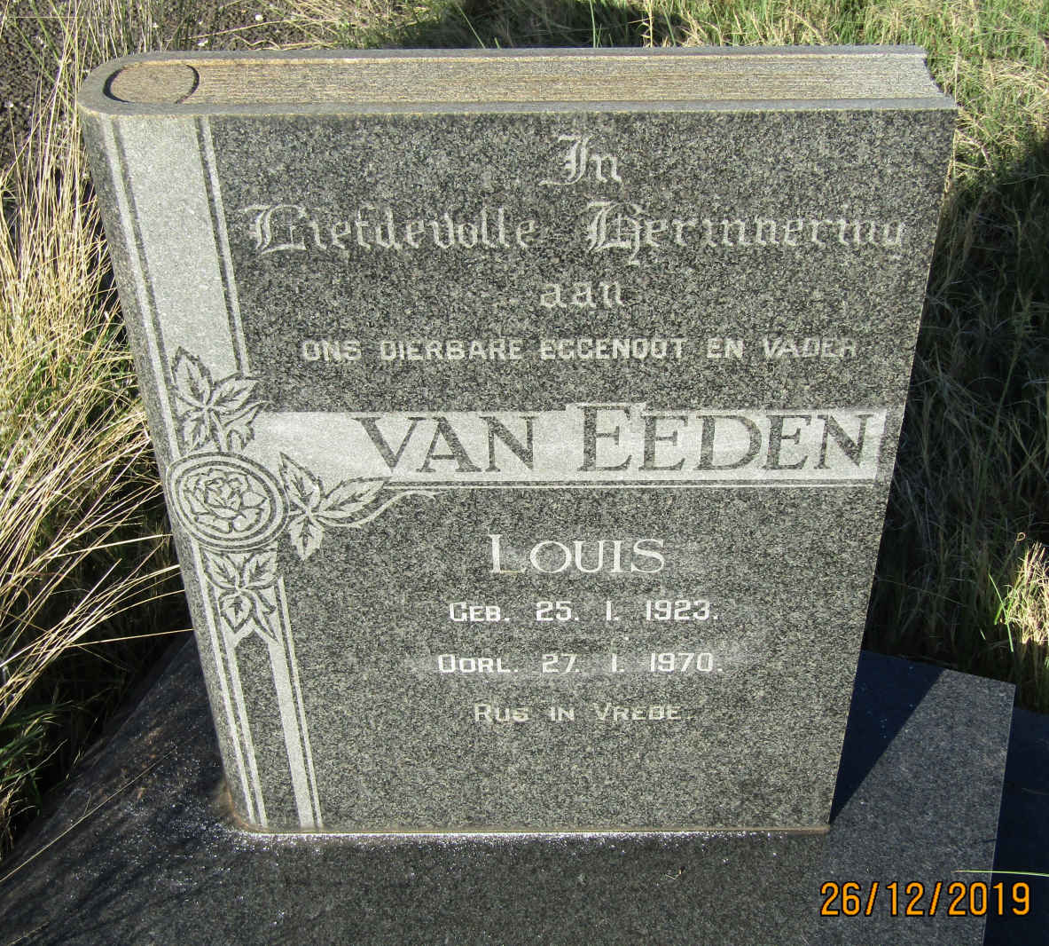 EEDEN Louis, van 1923-1970