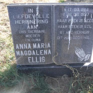 ELLIS Anna Maria Magdalena 1914-1997