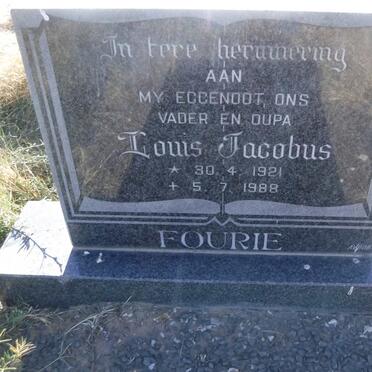 FOURIE Louis Jacobus 1921-1988