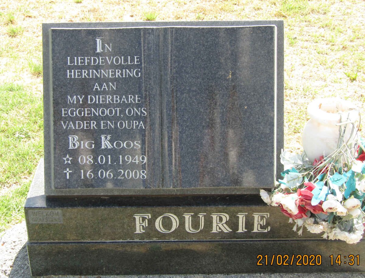 FOURIE Koos 1949-2008
